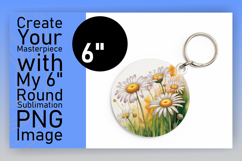 Cute Flamingo with Flowers Round Design PNG Product Image 1