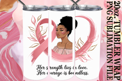 Cheerful Mornings 20oz tumbler wrap, Cancer Product Image 1