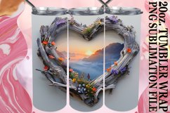 Heartwood Haven: 20oz Heart Frame Sublimation Product Image 1