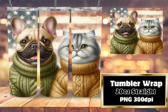 Stylish 20oz Tumbler Design , Dog and cat Product Image 1