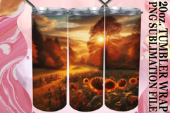 Serene nights 20oz tumbler wrap, Autumn Product Image 1