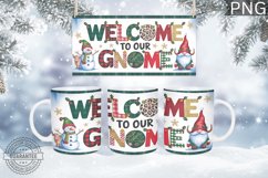 Christmas Mug Wrap Design - Christmas Snowman Sublimation Product Image 2