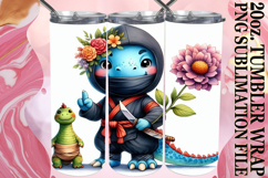 Bright mornings 20oz tumbler wrap, Dino Product Image 1