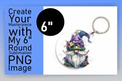 Delightful Gnome Sublimation Circle Mix Product Image 1