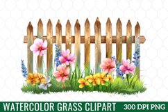 Watercolor Grass Clipart Product Image 1