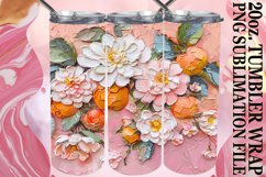 3D Blooming Tumbler Wrap Design Product Image 1