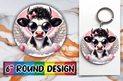 Heartfelt Keychain Circle PNG, Valentines Product Image 1