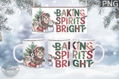 Baking Spirits Mug Wrap Design-Christmas Dog Sublimation Product Image 1