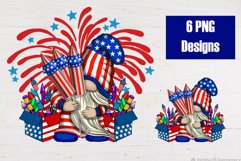 Patriotic Gnome July 4th Sublimation PNG Product Image 1