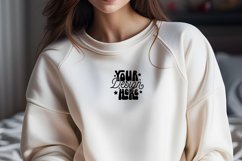 Gildan Sand Sweatshirt Mockup, Mockup Product Image 1