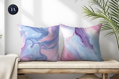 Watercolor Marble Mix Pink Blue Purple Digital Paper Product Image 2