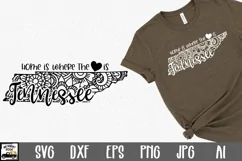 Tennessee Mandala SVG File - Home is Where the Heart Is SVG Product Image 1