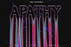 Apathy Psychedelic Dripping Text Effect Product Image 1