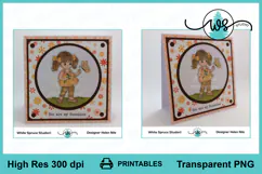 Digital Stamp, Girl, Butterfly, Flower, Coloring Page, Print Product Image 3