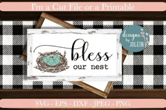 Bless Our Nest SVG, DXF, PNG Product Image 3