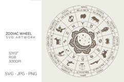 Zodiac, astrology signs, symbols, stars, HOROSCOPE SVG Product Image 1