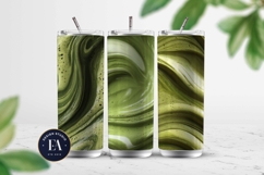 Matcha Latte Swirl Pattern, Creamy Matcha Abstract Paper Product Image 2