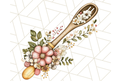 Cottagecore Kitchen Clipart, Vintage Country Floral Kitchen Product Image 2