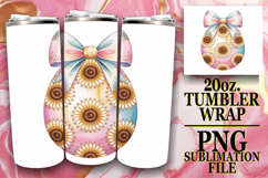 Cozy afternoons 20oz tumbler wrap, Easter Egg Product Image 1