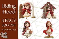 Crimson Cloak Fairy Tale Storybook PNG Clipart Product Image 1