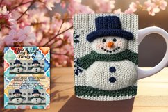 Inspiring 11oz Mug Wrap Png Design , Snowman Product Image 1