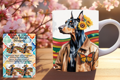 Dynamic 11oz Mug Wrap Png Artwork , Cute Dog Product Image 1