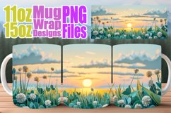 Sublimation Mug Wrap - Springtime Scenic Design Product Image 1
