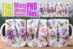 Rose Radiance Mug Design - Sublimation Beauty Product Image 1