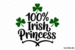 Irish Princess Svg | St Patrick&#039;s day Design Product Image 1