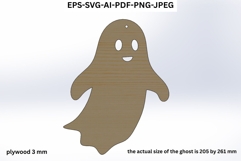 Halloween Ghost Ornament SVG Product Image 2