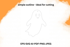 Halloween Ghost Ornament SVG Product Image 3