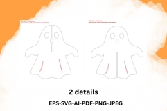 3D Halloween Ghost Laser Cut File Product Image 3