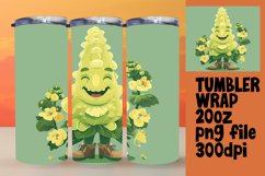 Whimsical Flower Frenzy: 20oz Tumbler Art Product Image 1