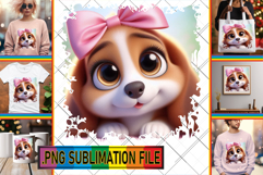 Playful PNG TSHIRT Magic, 3D Dog Product Image 1