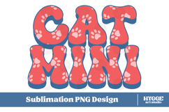 American Cat Mama Papa 4th of July USA Paw DTF PNG Bundle Product Image 3