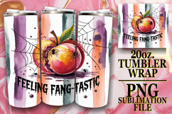 Radiant spirits 20oz tumbler wrap, Halloween Product Image 1