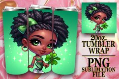 Glittery St. Patrick&#039;s Day Woman Tumbler Product Image 1