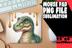 SWEET desk MAT Sublimation Ideas, Cute Dino Product Image 1