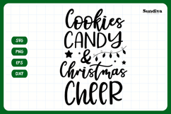 Christmas Treat Bag Quote SVG | Cookies, Candy, Christmas Product Image 3