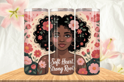 Black Girl Magic Black Woman Positive mind 20oz Tumbler wrap Product Image 1