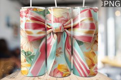 Spring Fling Bow Tumbler Wrap -High Quality 300 Dpi Product Image 1