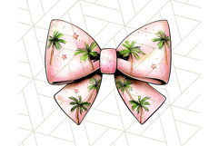 Watercolor Summer Bow Clipart PNG, Coquette Bright Bow Png Product Image 2