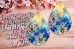 Charming Teardrop Design for DIY , Watercolor Patter Product Image 1