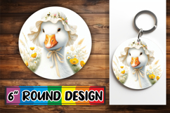 Joyful Circle Keychains for Gifts, Goose Product Image 1