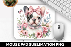 Dog Mouse Pad, Cute Animal Mouse Pad PNG, Animal Lover Gift Product Image 1