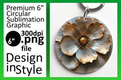 Springtime Serenade: 3D Floral Round Designs Art PNG Product Image 1