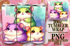 Heartfelt joy 20oz tumbler wrap, Cute Animals Product Image 1