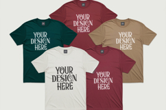 Christmas Family Matching Group Flat Lay T-Shirt Mockups Product Image 1