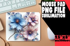 Elegant 3D Flower Mouse Pad: Vibrant Fun Product Image 1