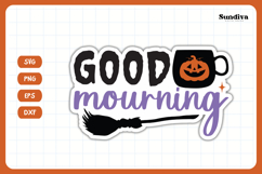 Funny Halloween Sticker | Good Mourning Product Image 3